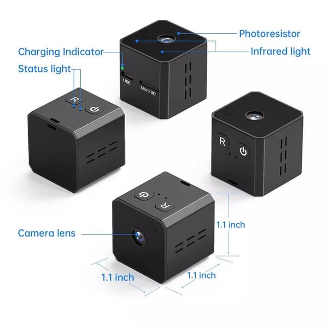 كاميرا مراقبة خفية Ultra-small recording camera GeeCube بدقة 1080p