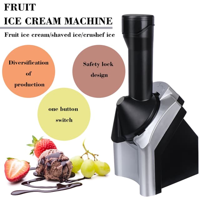 Cool Baby COOLBABY G030HAA Home Ice Cream Maker, Dessert Fruit Serve Ice Cream Machine, Frozen Dessert Make
