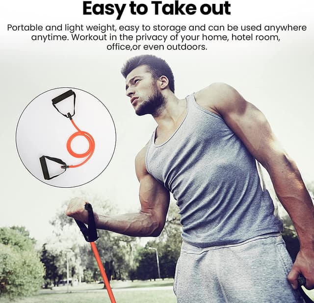 حبال مقاومة أحمر NX099-XAA Exercise Resistance Bands - COOLBABY - 218624