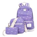 شنط مدرسية للفتيات حزمة 3في1 بنفسجي School Bags for Teenagers Girls - Coolbaby
