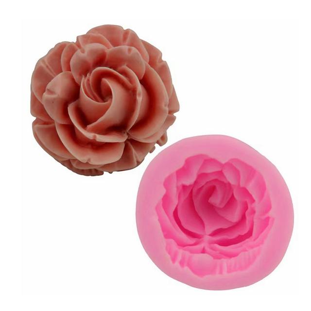Cool Baby COOLBABY SSZ315 Cake Mould, DIY Rose Flower Silicone Mould Fondant Cake Decorating Tool Pastry Tool Chocolate Mould Soap Candle Mould, 5 Pieces, Pink - SW1hZ2U6NTkzNzc2