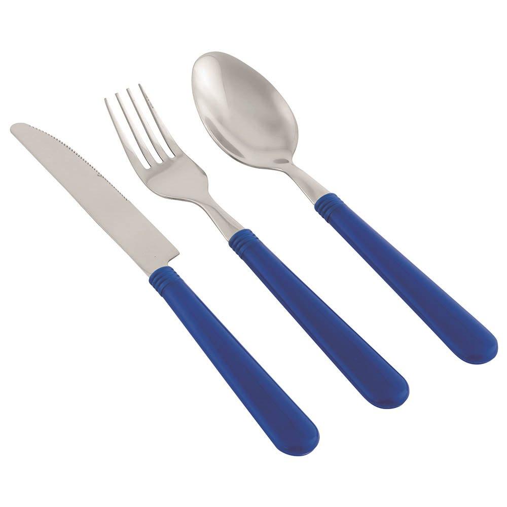 مجموعة أدوات طعام 12 قطعة - أزرق Easy Camp Adventure Cutlery Set