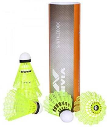 كرة ريشة عدد 6 - فوسفوري NIVIA BADMINTON SHUTTLECOCK GX-002