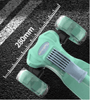 COOLBABY JSMG 3Wheel Scooter, Movable And Adjustable Seat, LED Flash PU Wheel