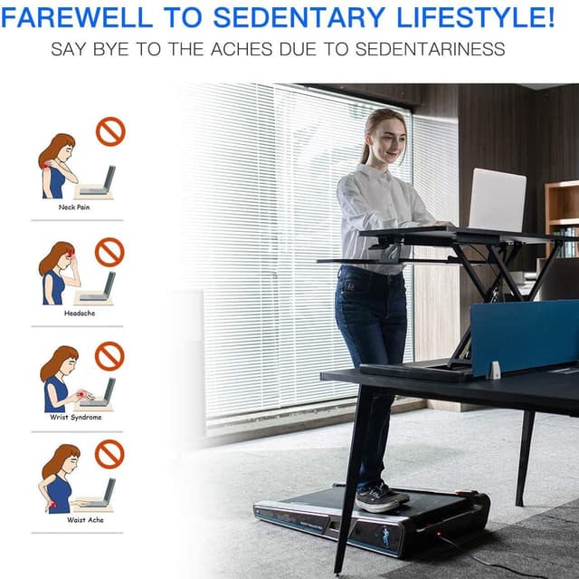 Cool Baby COOLBABY MINI-SLHX Series Portable Treadmill for Home Cum Under Desk Walking Pad Can be Stored Under Bed or Desk