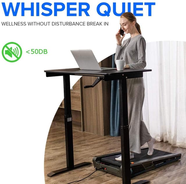 Cool Baby COOLBABY MINI-SLHX Series Portable Treadmill for Home Cum Under Desk Walking Pad Can be Stored Under Bed or Desk