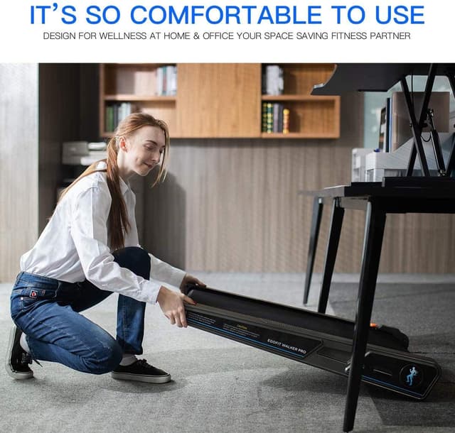 Cool Baby COOLBABY MINI-SLHX Series Portable Treadmill for Home Cum Under Desk Walking Pad Can be Stored Under Bed or Desk