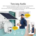 Crony RBX-S10 Low power WIFI solar camera 1080P HD Solar Panel Outdoor Surveillance Waterproof CCTV Camera Smart Home Two-way Voice Intrusion Alarm