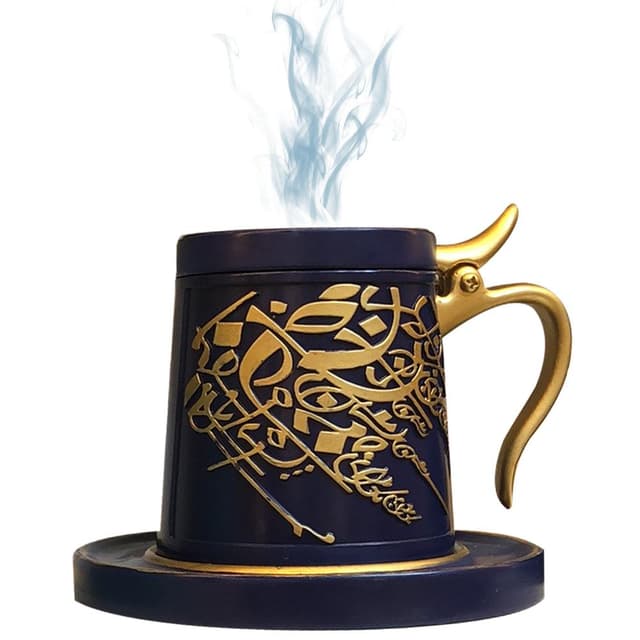 مبخرة بخور على شكل كوب أبيض كورني Crony Dukhoon Portable lncense Burner