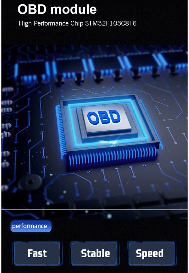 جهاز فحص السيارة لكشف أعطال السيارة كونوي KONNWEI KW206 HUD OBD2 Car Diagnostic Scanner