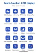 جهاز فحص السيارة لكشف أعطال السيارة كونوي KONNWEI KW206 HUD OBD2 Car Diagnostic Scanner