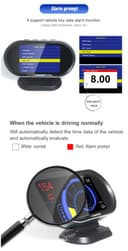 جهاز فحص السيارة لكشف أعطال السيارة كونوي KONNWEI KW206 HUD OBD2 Car Diagnostic Scanner