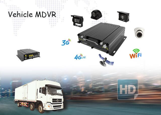 كاميرات سيارات عدد 4 مع جهاز DVR وشاشة AHD من كروني Crony C-1004 Car AHD Mobile Vehicle Car DVR Video Recorder Kit