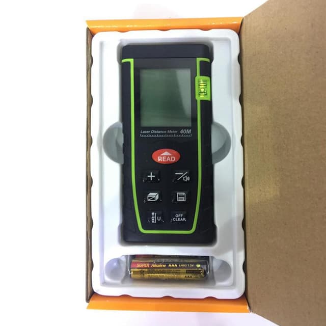 Crony T40 Digital Laser Rangefinder 40M Distance Meter Tape Measure Area Volume