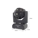 إضاءة حفلات ( 90W ) CRONY -  LED Moving Head Light with laser and Flash lamp Professional DJ