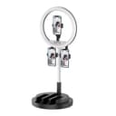 رينغ لايت مع هولدر عدد 3 للهاتف - أسود Crony Ring light with 3 mobiles phones integrated