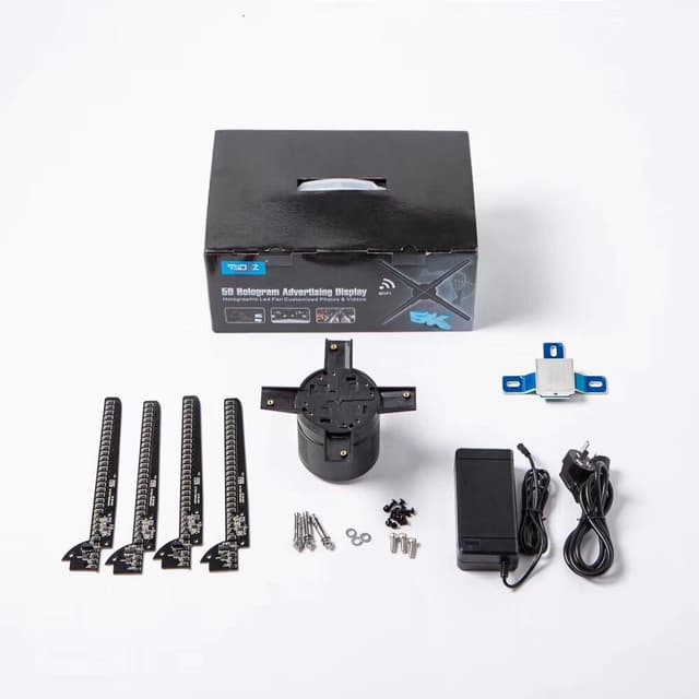 Crony 5D 50" holographic LED fan AD Hologram Advertising Display With APP WIFI Adve ADrtising Display Holographic Imaging Naked Eye Fan