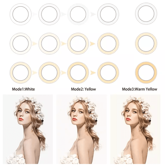 اضاءة تصوير للجوال ( 16" ) CRONY - LCD remote control 3 mobile phone Live Fill Light