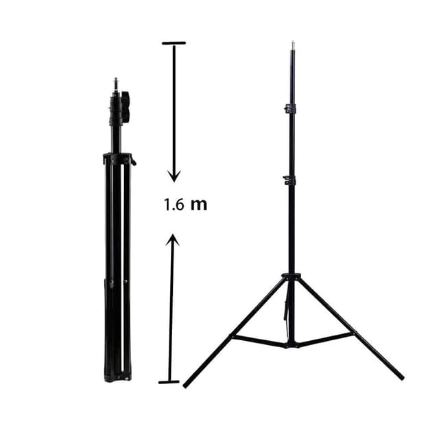 ترايبود إحترافي للكاميرا او الإضاءة 1.6 متر أسود Tripod Stand - Crony