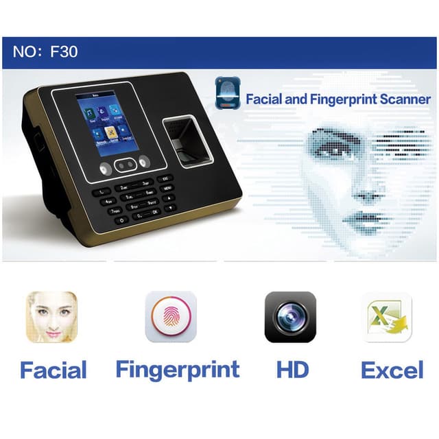 جهاز البصمة لتسجيل حضور وانصراف الموظفين كروني Crony F30 Face Recognition & Fingerprint Time Attendance Clock Attendance System