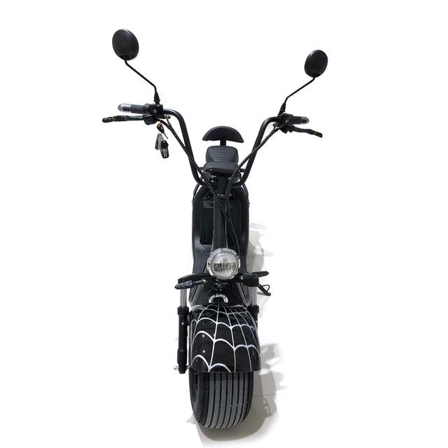 CRONY BIG HARLEY+LI-ion battery+BT+double seat(Black Spid) X3 Electric motorcycle | Black Spiderman - SW1hZ2U6NjE4MTkw