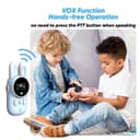 Crony Rabbit Kids 0.5W walkie-talkie Walkie Talkies for Kids Bunny Pattern 22 Channels 3KM Range 2 Way Radio VOX Children with Backlit Flashlight 2 pcs