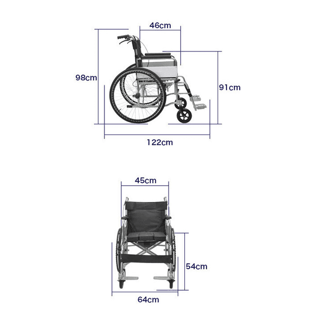 CRONY XT-T-007 Hand-pushed wheelchair With toilet Convenient four-brake wheelchair, multifunctional folding wheelchair - SW1hZ2U6NjE0NTQ5