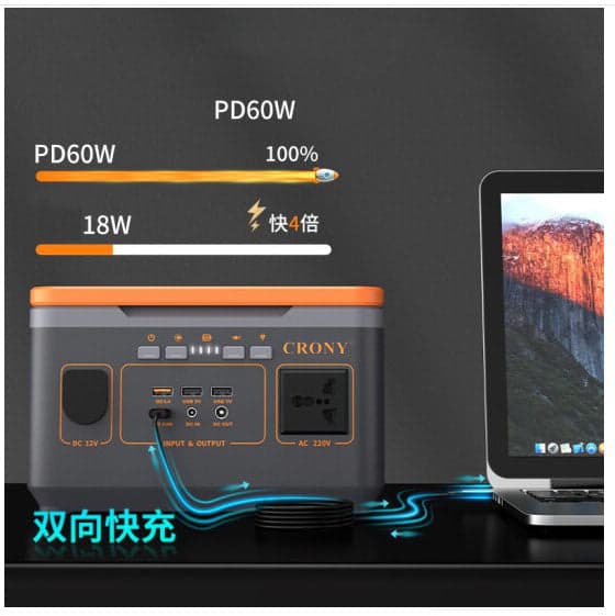 بطارية متنقلة للرحلات 324 للرحلات كرونيWH ( 90000 ميلي أمبير ) CRONY Portable Power Station