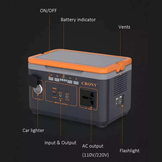 بطارية متنقلة للرحلات 324 للرحلات كرونيWH ( 90000 ميلي أمبير ) CRONY Portable Power Station