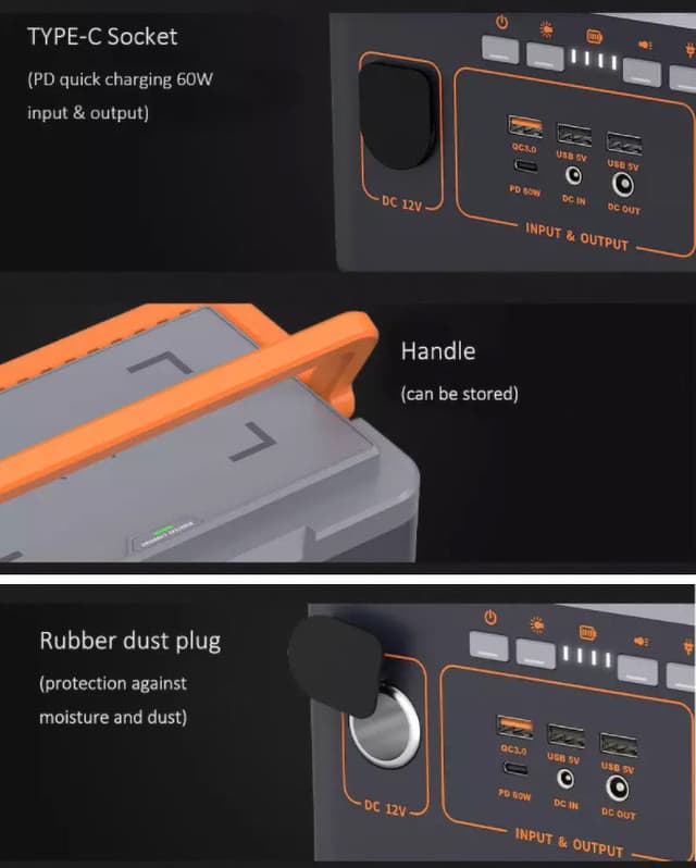 بطارية متنقلة للرحلات 324 للرحلات كرونيWH ( 90000 ميلي أمبير ) CRONY Portable Power Station