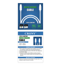 كيبل شحن من USB الى Lighting  - أبيض CRONY Quick Charge & Data C-Lighting Cable - SW1hZ2U6NjAxODIx