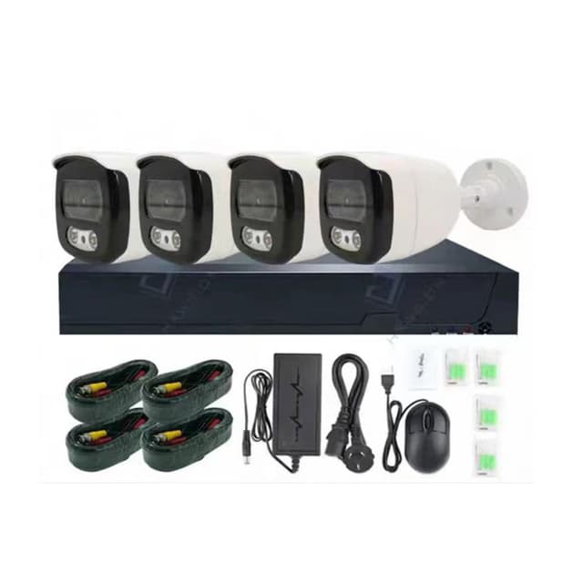 كاميرات مراقبة عدد 4 مع جهاز dvr كروني Crony Camera DVR Kit Combo Cctv Camera Kit