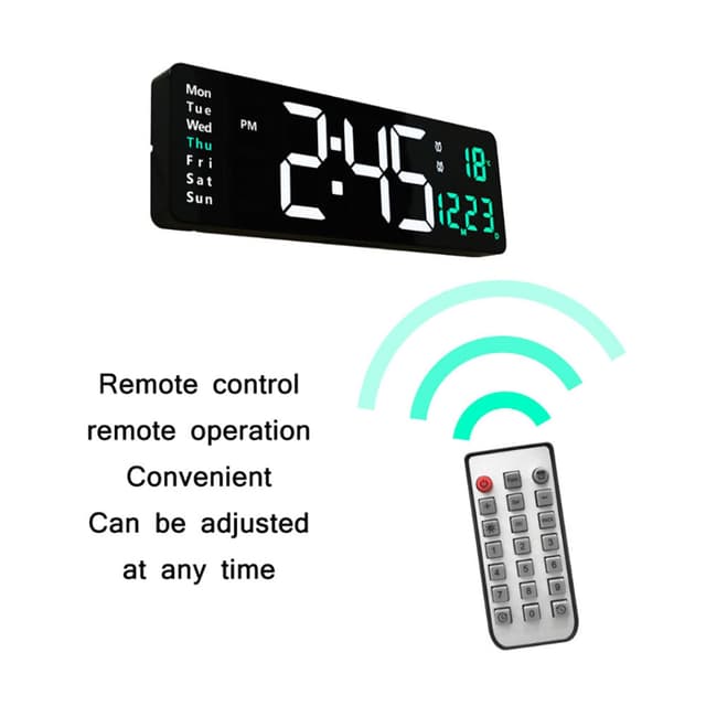 CRONY 6626 Electronic Clock Living Room Wall-Mounted Large Screen Display LED Digital Clock - SW1hZ2U6NjA0NzI4