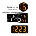 CRONY 6626 Electronic Clock Living Room Wall-Mounted Large Screen Display LED Digital Clock - SW1hZ2U6NjA0NzMy