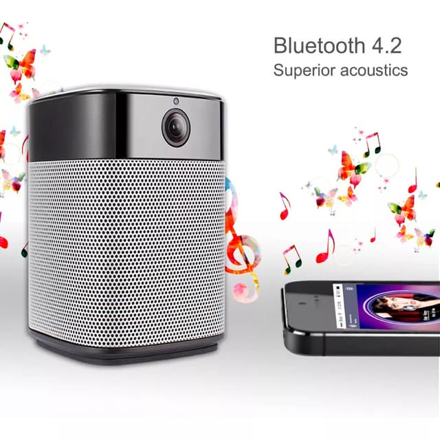 CRONY SV-A1 Keeper HD 1080P mini Wifi IP Camera and Bluetooth Speaker Security Camera with Night Vision Two Way Audio Motion