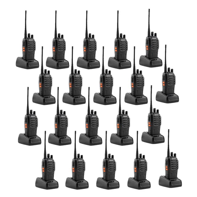 Baofeng 5W 20PCS BF-888S Walkie Talkies Handheld Two Way Radios Battery and Charger