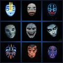 Crony Shining App cosplay Mask With Bluetooth App Party Face Changing Led Display Mask For Party - SW1hZ2U6NjExODg4