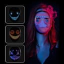 Crony Shining App cosplay Mask With Bluetooth App Party Face Changing Led Display Mask For Party - SW1hZ2U6NjExODky