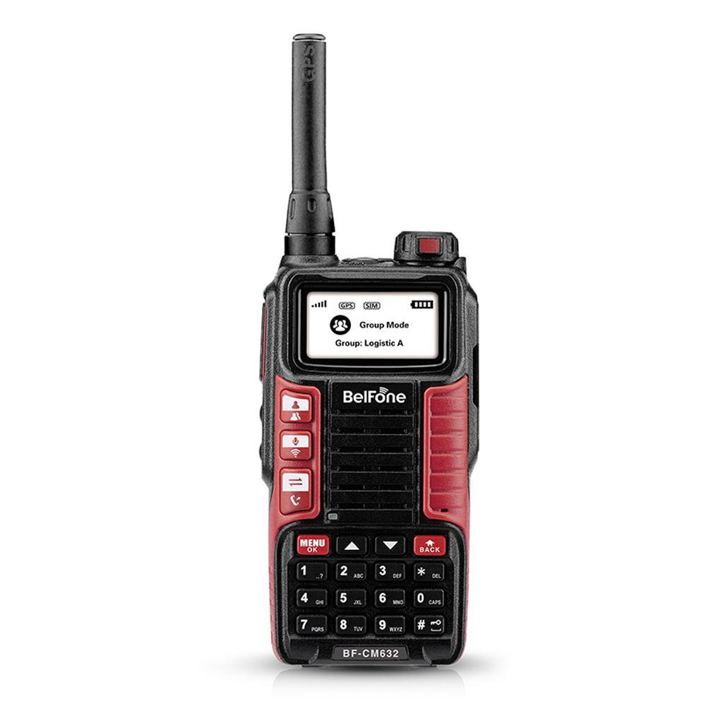 جهاز لاسلكي ( 3.7V ) - أحمر Belfone BF-CM632 Global system mobile communication two way radio gsm transceiver gps