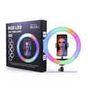 رينغ لايت RGB 10" أسود MJ26 wire-controlled mobile phone RGB LED Live Fill Light - CRONY