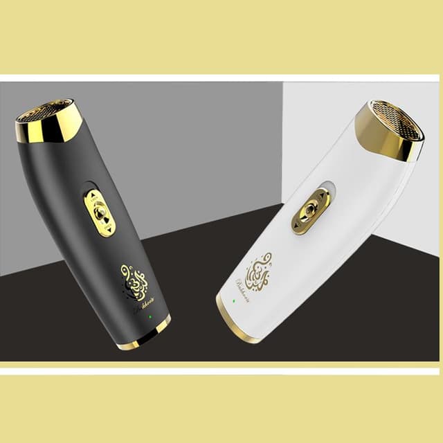 Crony B11 upright hand-held Bukhoor Aromatherapy Portable Arabic Electric Bakhoor Incense Burner | Black+Golden