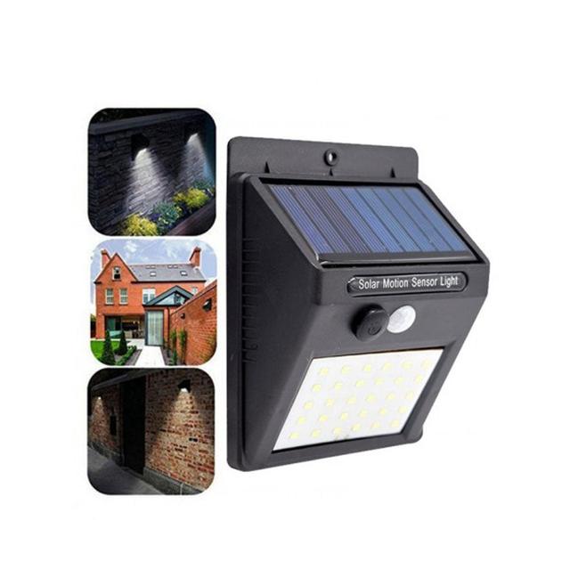 كشاف جداري يعمل بالطاقة الشمسية ( 15W ) - اسود CRONY  - 30LED Solar Powered LED Wall Lights - SW1hZ2U6NjAxODA1