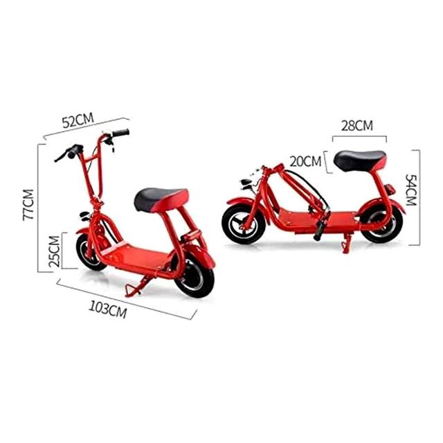 CRONY Mini Harley+Double Seat Two Wheels 36V 8A Lithium Battery Electric Electric motorcycle | Red - SW1hZ2U6NjE3OTMy