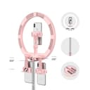 رينغ لايت مع هولدر عدد 3 للهاتف - أسود Crony Ring light with 3 mobiles phones integrated