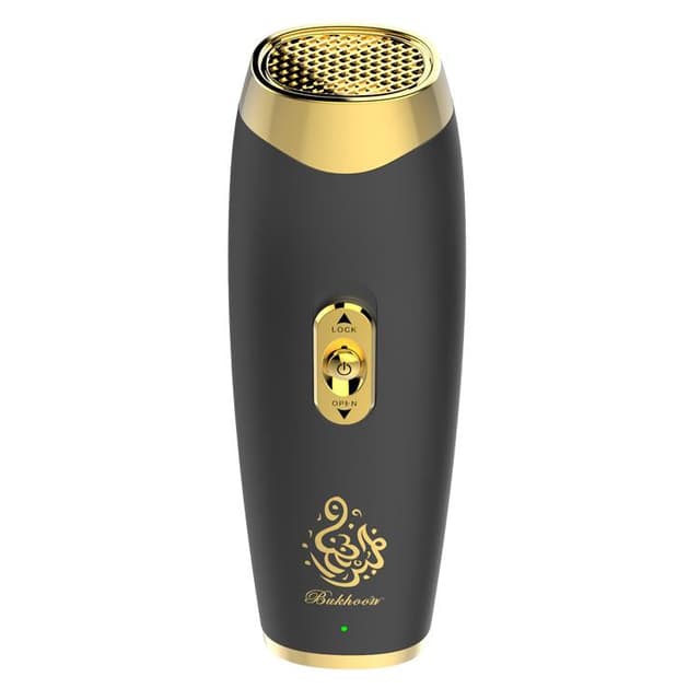 Crony B11 upright hand-held Bukhoor Aromatherapy Portable Arabic Electric Bakhoor Incense Burner | Black+Golden