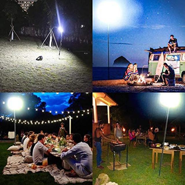 CRONY 5LED Fishing Light 360°Light Outdoor Telescopic Camping Rod Floodlight COB Lamp with Fishing Rod Perfect - SW1hZ2U6NjA4NTcx