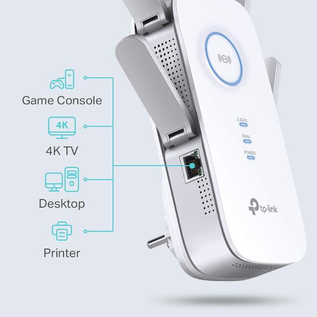 tp link Tp-Link Ac2600 RE650 Universal Dual Band Range Extender With 1 Gigabit Port And 4 External Antennas - SW1hZ2U6NjEzMzk1