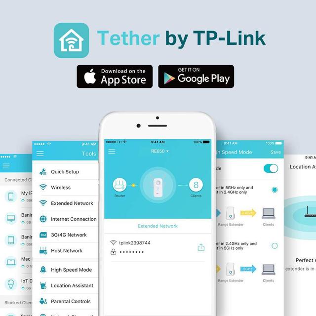 tp link Tp-Link Ac2600 RE650 Universal Dual Band Range Extender With 1 Gigabit Port And 4 External Antennas - SW1hZ2U6NjEzMzk5