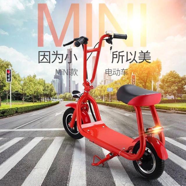 CRONY Mini Harley+Double Seat Two Wheels 36V 8A Lithium Battery Electric Electric motorcycle | Red - SW1hZ2U6NjE3OTQw