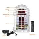 ساعة مواقيت الصلاة ( ساعة مسجد ) - ابيض CRONY 4008PRO AZAN Clock  AL-HARAMEEN Azan Clock,Led Prayer Clock